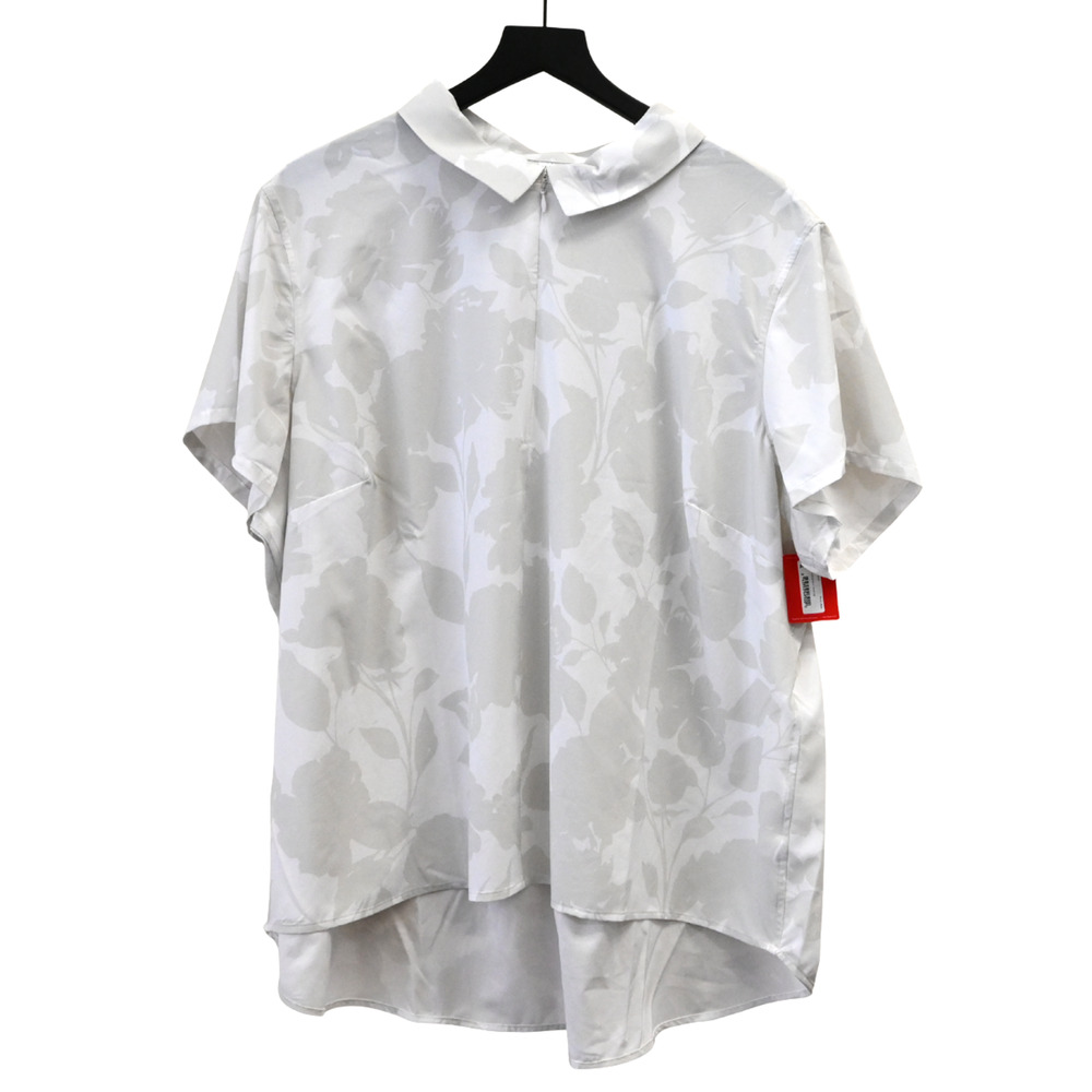 Spanx Floret White Sunshine Short Sleeve Top Size 3X 50400R